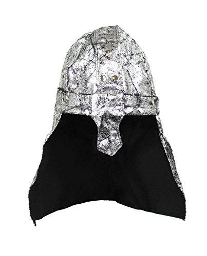 Men's Fabric Costume Knight Helmet Silver