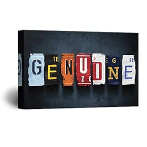 signwin Canvas Wall Art License Plate Canvas Prints...