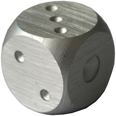 Portable 5pcs Aluminum Alloy Metal Dice Silver 6-Sided 15mm Game Dominoes Table Board Game