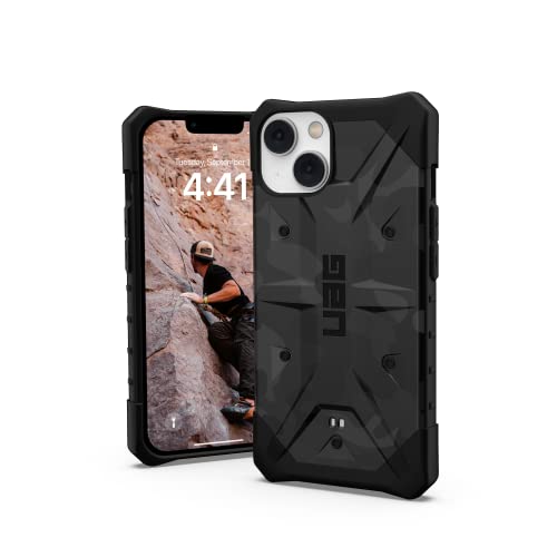URBAN ARMOR GEAR UAG Designed for iPhone 14 Case Midnight Camo 6.1 Pathfinder SE Slim Lightweight Shockproof Dropproof Rugged Protective Cover Compatible with Wireless Charging