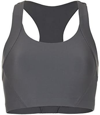 Women's Vie Active Gabrielle Racerback Workout Bra-Slate Grey/Light Grey/White-US SIZE L
