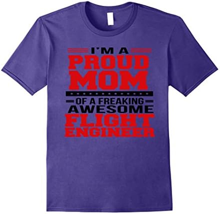 Mens Funny Awesome Flight Engineer Mom T Shirt 2XL Purple