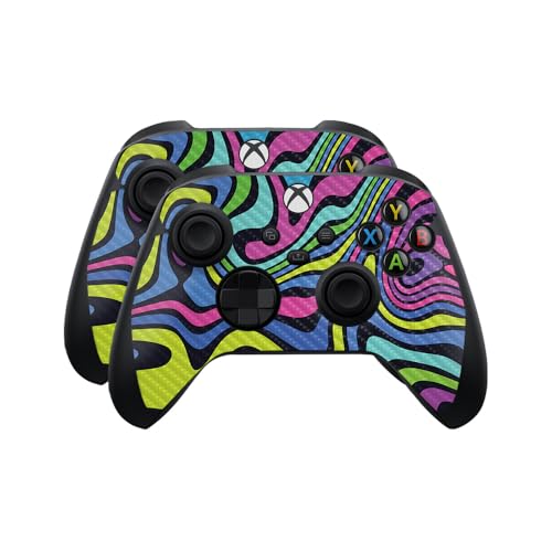 Carbon Fiber Skin Compatible with Microsoft Xbox Series X|S Controller (2 Pack)…