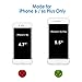 JETech Case for iPhone 6 Plus and iPhone 6s Plus 5.5-Inch, Non-Yellowing Shockproof Phone Bumper Cover, Anti-Scratch Clear Back (Gray)