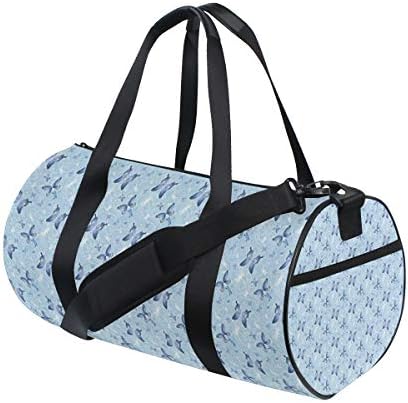 Soloatman Butterfly Gym Bag for Men and Women - Sports Duffle Great for Workout Crossfit and Fitness