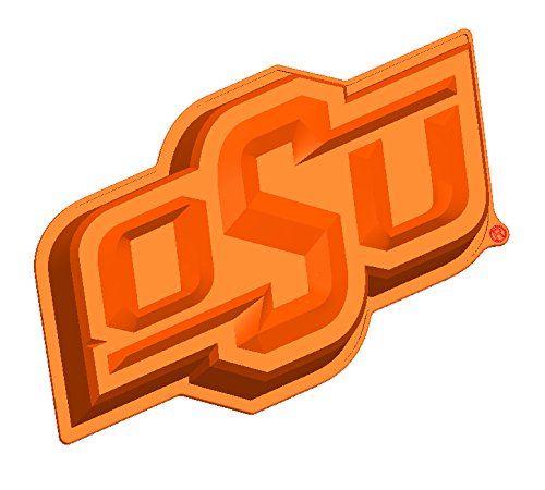 NCAA Oklahoma State Cowboys Cake Pan with Stand, One Size, Orange