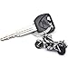Krator HBK-B Keychain (New 3D Motorcycle Cruiser Bike Key Ring Chain Motor Keyring Gray Metal)