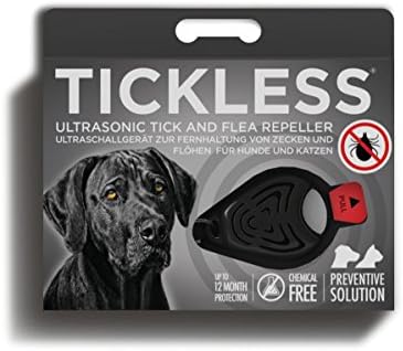 Tickless PET Ultrasonic tick and flea repeller for pets (black)