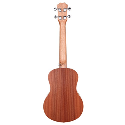 Noeler Mahogany Tennor Ukulele Starter Package-Sponge Gigbag, Capo, Tuner, Strings, Song Book, Strap, Picks, Cleaning Cloth