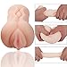 Male Masturbator,Sex Toys 2 in 1 Realistic Mouth and Vagina Masturbator Oral Sex Male Masturbation Cup (Flesh-Vagina)