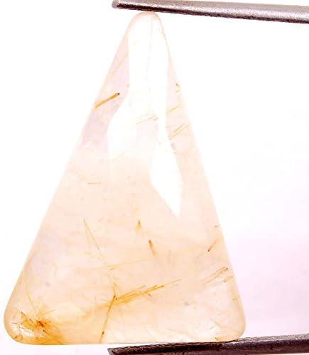 21.60 CT. CHECKERBOARD FANCY CUT NATURAL GOLDEN RUTILE QUARTZ LOOSE GEMSTONES
