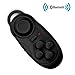 TEEFAN Mini Portable Wireless Bluetooth Controller Joystick Remote Gamepad Music Player Camera Shutter Google Cardboard Virtual Reality Headset 3D Glasses for Ebook iPod iPad PC Samsung,Black