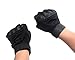 Etrance Ventilate Wear-resistant Half Finger Tactical Gloves Hard Knuckle and Foam Protection for Shooting Airsoft Hunting Cycling 1 Pair Black M