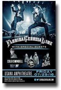 Florida Georgia Line Poster - 11 x 17 Promo for a Concert on the "Here's To The Good Times. This is How We Roll" Album-- SLC