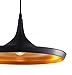 Black Wide Pendant Lamp Light Black