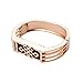 Koroao Replacement Metal Wristband Band Bracelet Bangle for Fitbit Flex (rose golden)