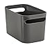 mDesign Deep Plastic Bathroom Bin with Handles - Storage Organizer for Vanity Countertop, Hold Soap, Body Wash, Shampoo, Lotion, Conditioner, Hand Towels - 10