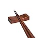 Tea Talent Handcrafted Wooden Chopsticks Rest or Dinner Spoon Stand Fork and Knife Holder Home Decor Set of 6,Concave Shape