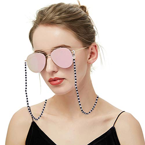 Leyaron 10 Pack Eyewear Retainer Sports Sunglass Holder Straps Eyeglasses String (Bead eyeglass chains)