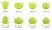 ALXCD Ear Tips for PB3 Powerbeats 3 Headphone, SML 3 Sizes 6 Pair Silicone Replacement Earbud Tips & 2 Pair Double Flange Ear Tips, Fit for Beats Powerbeats2 Pb3 [8 Pair](Green)