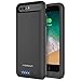 iPhone 8 Plus / iPhone 7 Plus Battery Case, Maxboost [Atomic Power] 4000mAh iPhone 8 Plus Charger / iPhone 7 Plus Charger Rechargeable Extended Battery Cases [Apple MFi Certified] (Black)