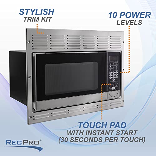 RecPro RV Convection Microwave Stainless Steel 1.1 cu. ft 120V