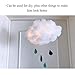 Morenitor Hanging Decorations, 1 Pcs Creative Floating Cotton Cloud Shape Decoration Supplies Gifts for Stage Home Party Kindergarten Store Children's Room, 50x30x30cm