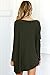 CoCo Fashion Women's O-Neck Bat Sleeve Oversized Blouse Tops T-Shirt (Large, Arm Green)