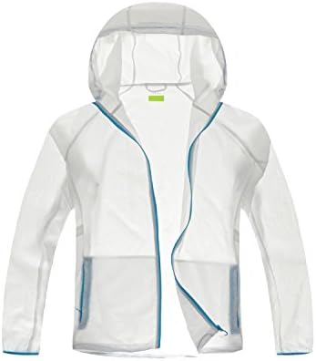 Thorn Bird Women's Super Lightweight Jacket Quick Dry Windbreaker UV Protect Coat (2XL, White)