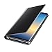 For Samsung Galaxy Note 8,GBSELL Smart Window Sleep Wake UP Flip Leather Stand Holder Case Cover (Black)