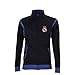 Real Madrid Track Jacket Youth Boys Zip Front (YL, Black)