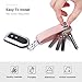 Bosiwee Smart Key Organizer, Compact Key Holder Leather Keychain, Folding Pocket Key Holder Chain (up to 16 Keys)