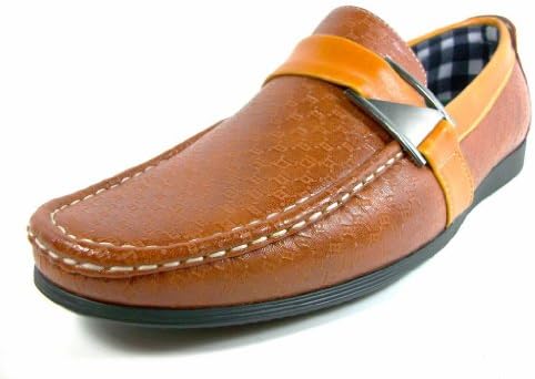 Rocus Mens Brown Casual Driving Moccasins Slip On Loafer Size 8.5