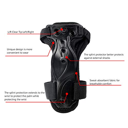 image for Soared LALATECH Wrist Guards Protective Gear Skating Gloves Extended W