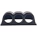 Dewhel Horizontal Black 52mm 3 Hole Triple Dash Mount Gauge Meter Pod Holder