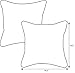 Pillow Perfect Outdoor/Indoor Santa Maria Azure Throw Pillows, 18.5