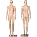 Yaheetech Female Mannequin Plastic Realistic Display Head Turns Dress Form w/Base 68.9