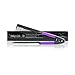 Herstyler Flat Iron Comb Set For Hair - Straightening Keratin Comb With Grip for Knotty, Smooth Tresses - Trendy Set of 2 - Purple