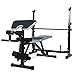 Kepteen 330lbs Adjustable Olympic Weight Bench with Preacher Curl, Leg Developer, Multi-Functional Weight Bench Set Power Tower Workout Dip Station for Indoor Exercise (US Stock)