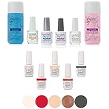 Gelish Gel Nail Polish Basix Care Kit + Gel Soak Off Nail Polish Collection