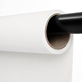 Kate Seamless Paper Backdrop for Photography White Photo Backdrop Paper (106.8''x32.8' Arctic White)