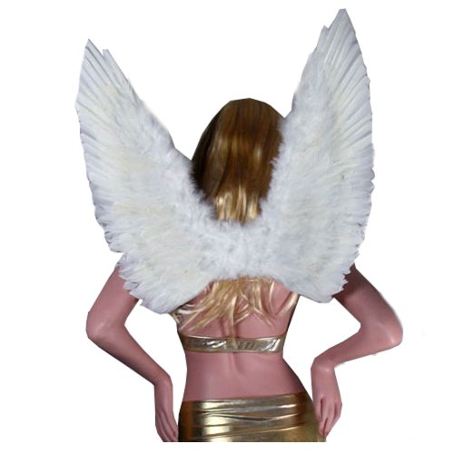 SACAS Large White Feather Angel Wings for women, men and teens