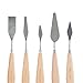 CONDA Palette Knife Painting TOOLS Metal Knives Wood Handle (5 Piece)