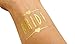ANF BRANDS (12 Pack Bride and Bride Tribe Gold Temporary Tattoos for A Bachelorette Party