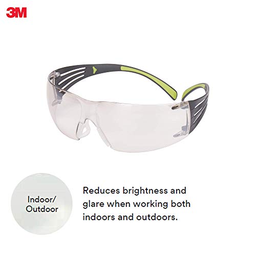 3M SecureFit Protective Eyewear, 400-Series, SF410AS, Indoor/Outdoor Mirror Lens (Case of 20)