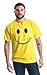 Ann Arbor T-shirt Co. Smile Face | Cute, Positive, Happy Smiling Face Unisex Tee for Men or Women-L Yellow