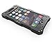Feitenn iPhone SE case, Water Resistant Shockproof Dust Proof Armor Aluminum Metal Bumper Gorilla Glass Military Heavy Protection Case for iPhone 5S SE (Black)