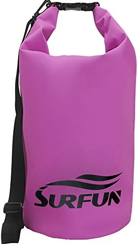 Surfun Top 1 Heavy duty Premium Durable Waterproof Dry Bag Dry Sack with Shoulder Strap, Roll Top Closure System,Available in 5L 10L 20L 30L 40L 55L (Pink, 30 Liters)