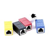 Pasow RJ45 Coupler in-Line Coupler Cat6 Cat5e Cat5 Ethernet Cable Extender Adapter Female to Female (5 Pack)