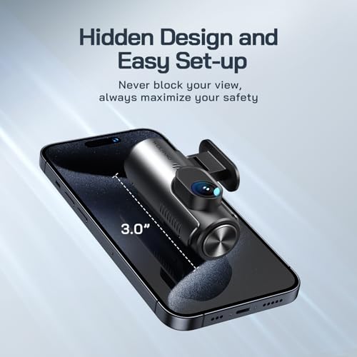 WOLFANG 4K Dashcam Voiture Avant Arrière, Wi-FI Caméra Voiture, Grand Angle 170° G-Capteur, Caméra Embarquée Voiture avec Mode Stationnement 24H, Vision Nocturne, Enregistrement en Boucle